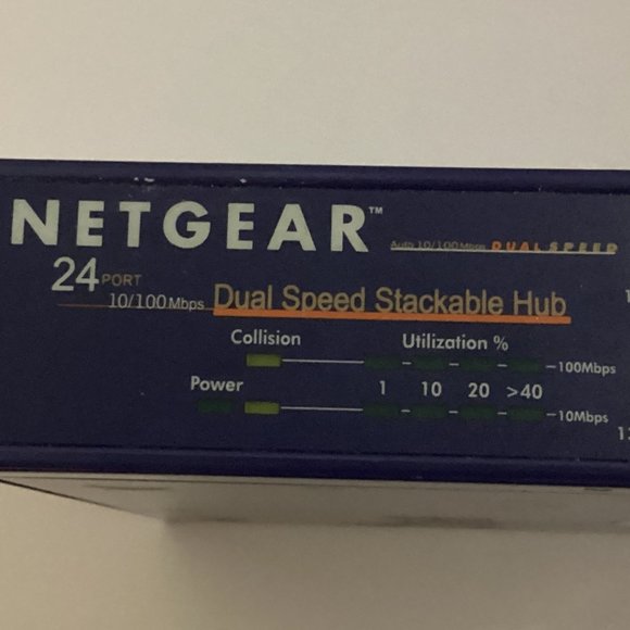 NETGEAR	Model DS524  24 port Dual Speed Stackable Hub Jm266 - Picture 1 of 6